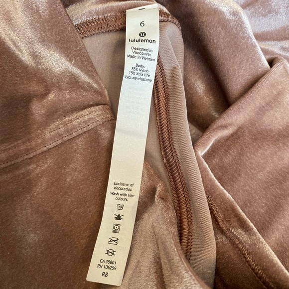 Lululemon Wunder Under Lounge High-Rise Tight Leggings 28” Velvet Spanish Oak 6 - Picture 11 of 13